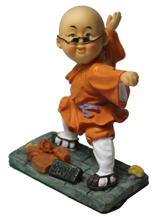 2178 - 4" Orange Buddha Boy - Bricks - |X-19|