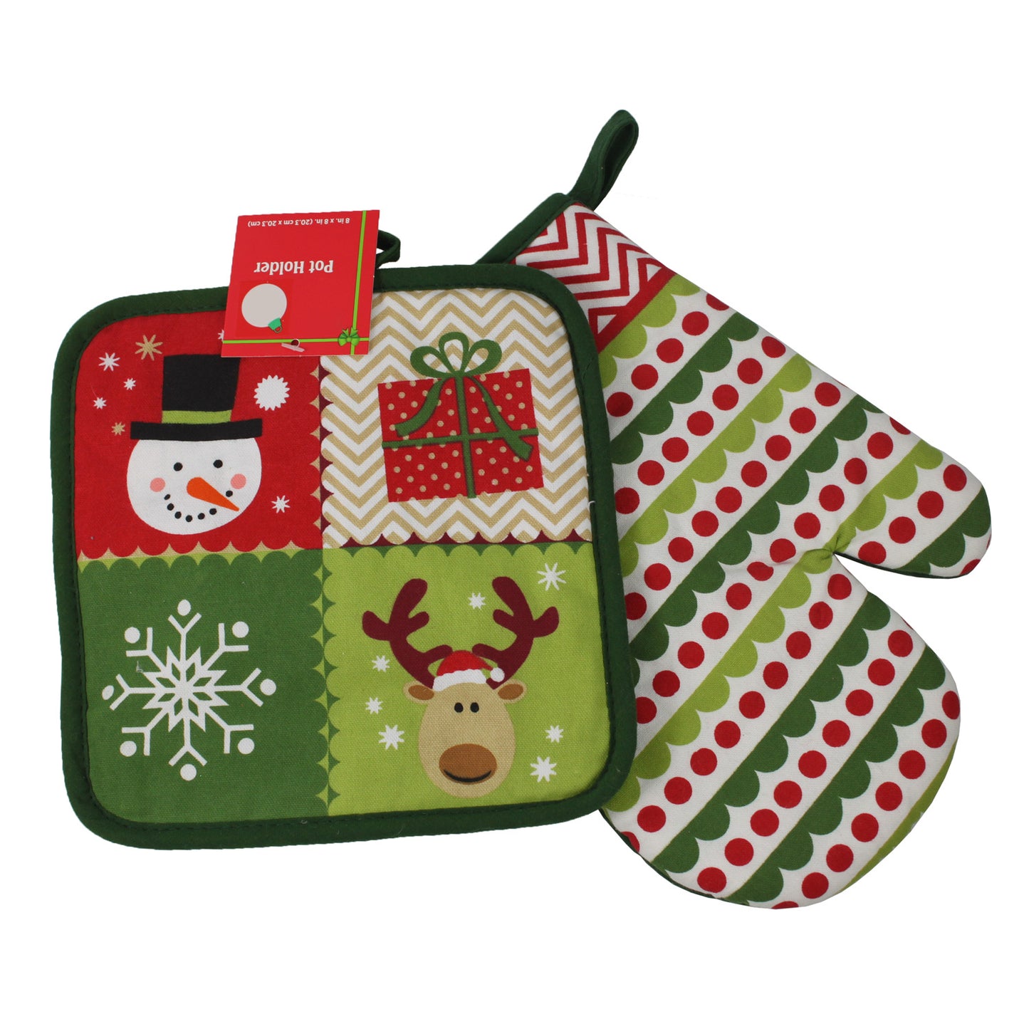 2179 - Pot Holder Set Reindeer Snowman - |Pod 2-9|