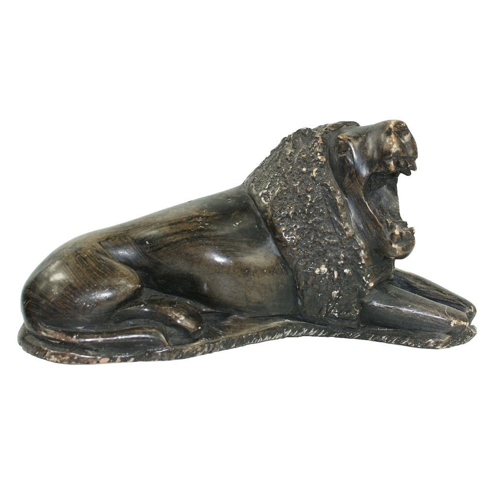 217 - 7" Brown Stone Lion - |Z-77|