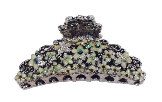 218 - Little White Flower Clip - [Clear-206]