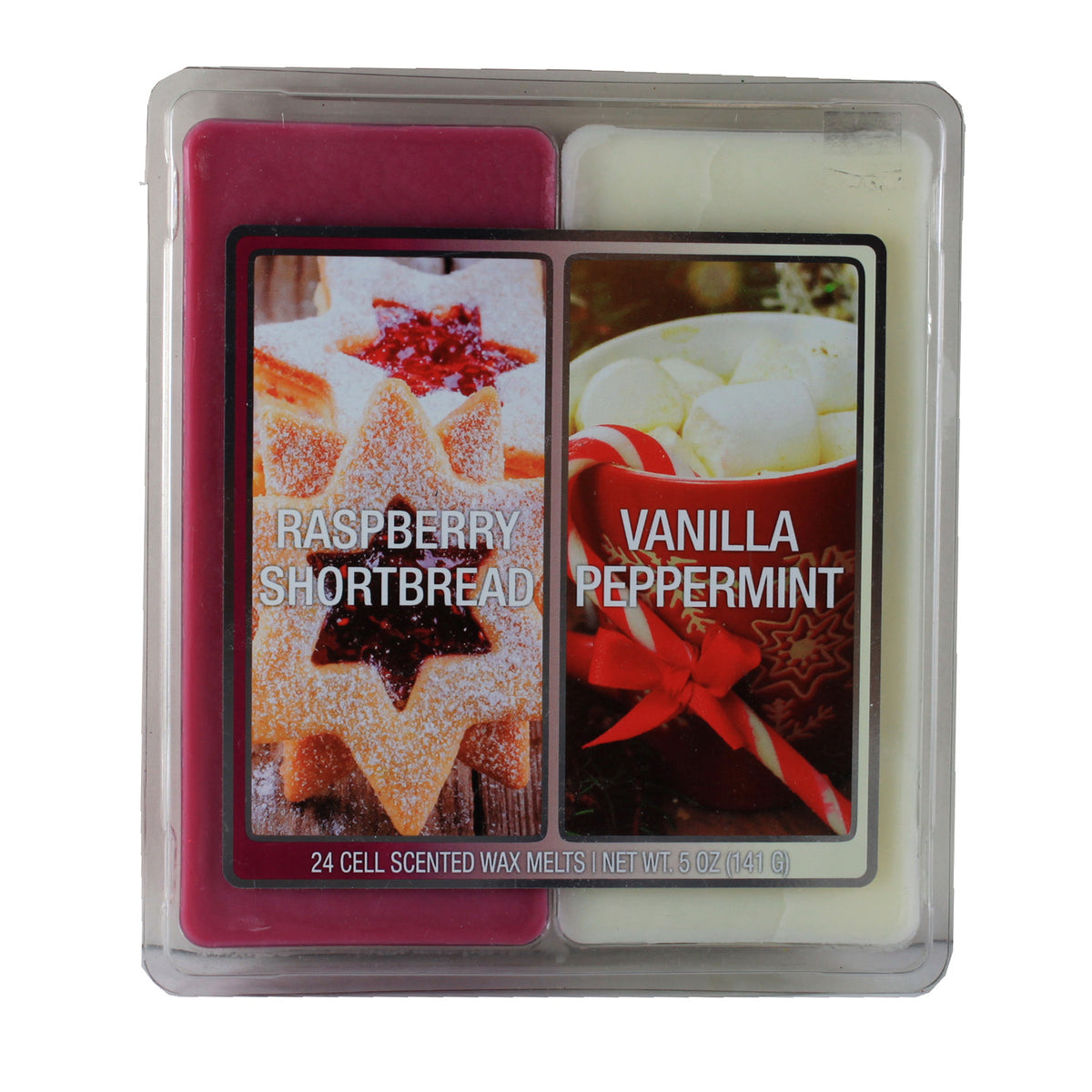 21897 - 24 Cell Wax Melts Raspberry Shortbread Vanilla Peppermint - |Scent 35|