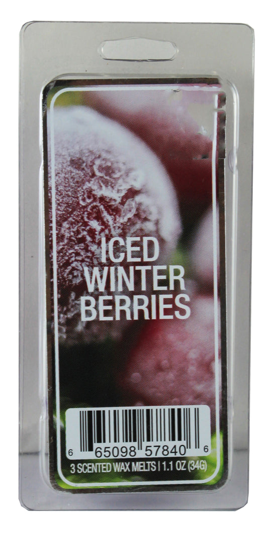 21903 - Iced Winter Berries Scented Wax Melts - 3 Pack (9 Melts Total) |Scent 34|