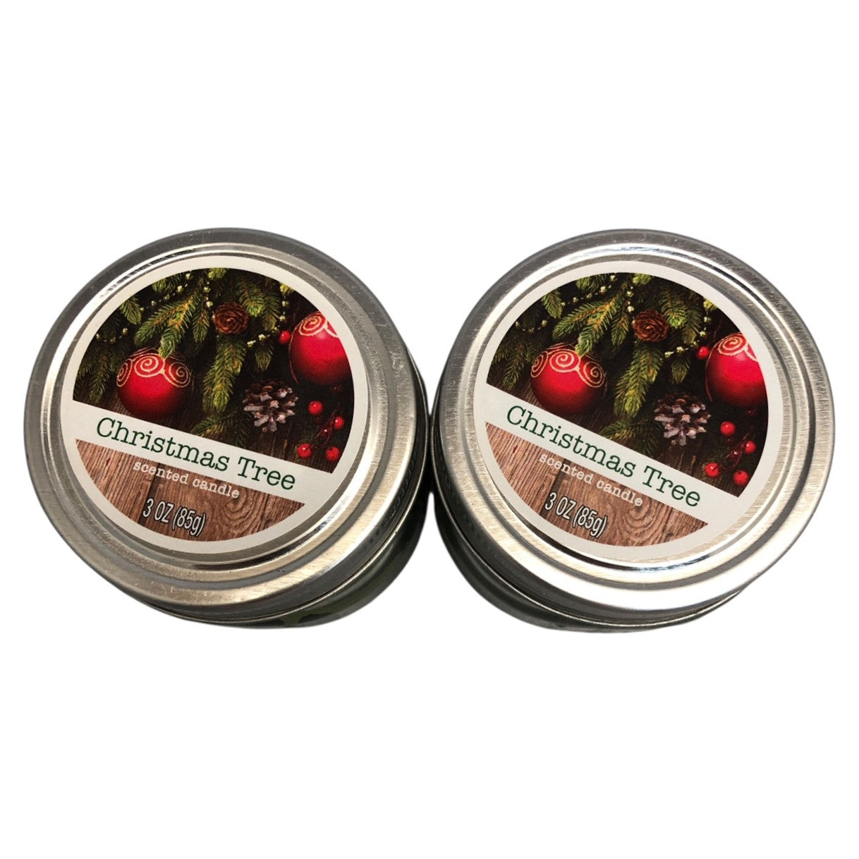 21942 - Set of 2 Christmas Tree Candle 3 oz |Scent-13|