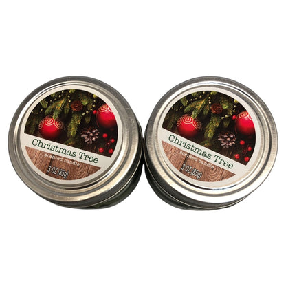 21942 - Set of 2 Christmas Tree Candle 3 oz |Scent-13|
