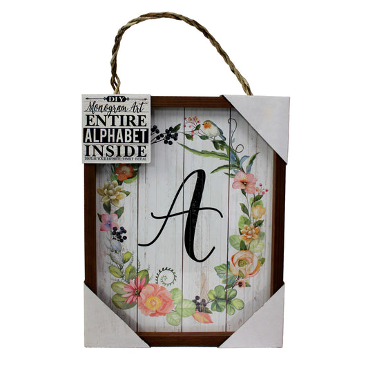 22055 - Art With Monogram Letter "A" 15"X 12" |16-21|