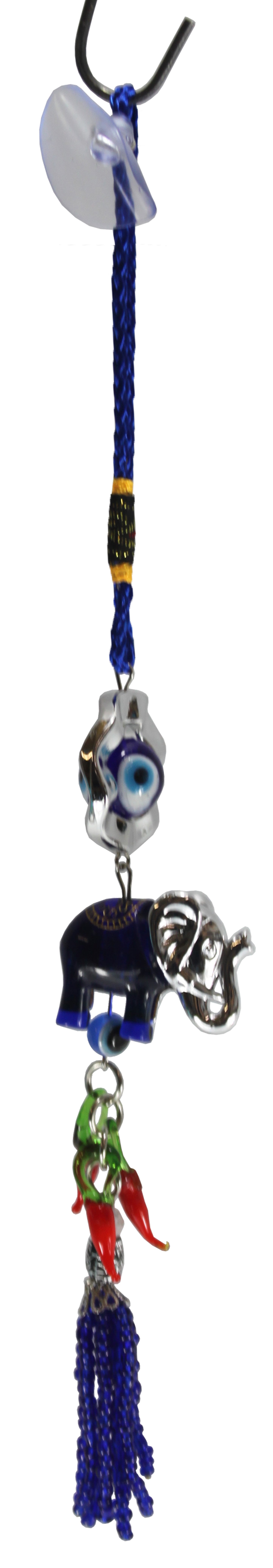 2205 - Blue Silver Eye Elephant Ornament - |P-9 Store|