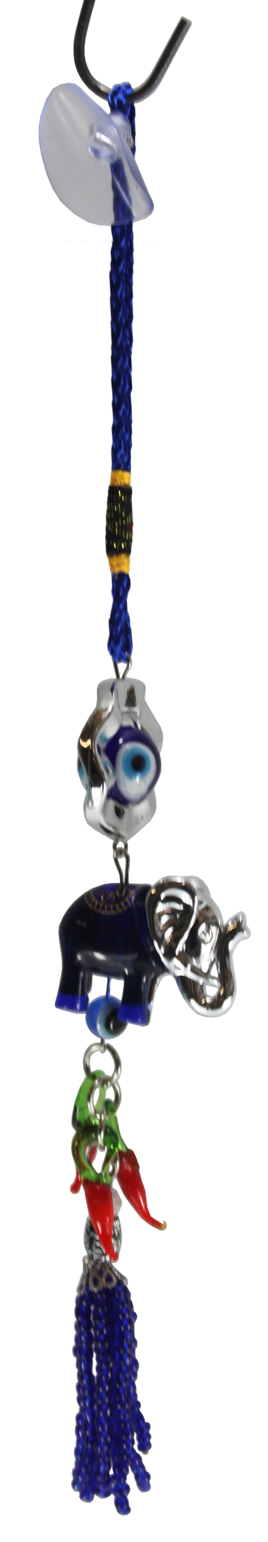 2205 - Blue Silver Eye Elephant Ornament - |P-9 Store|