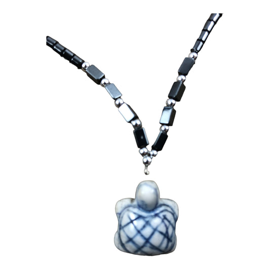 2207 - Turquoise Turtle Necklace - |Clear-16 Store|