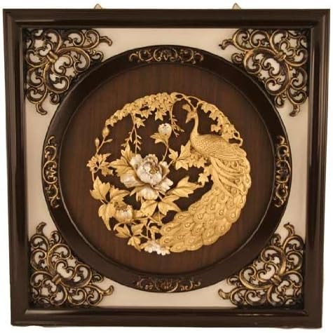 2211 - Golden Peacock Wall Frame Art |17-25|