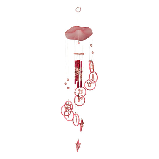 2212 - 24" Butterfly Pink Acrylic Wind Chime |22-9|