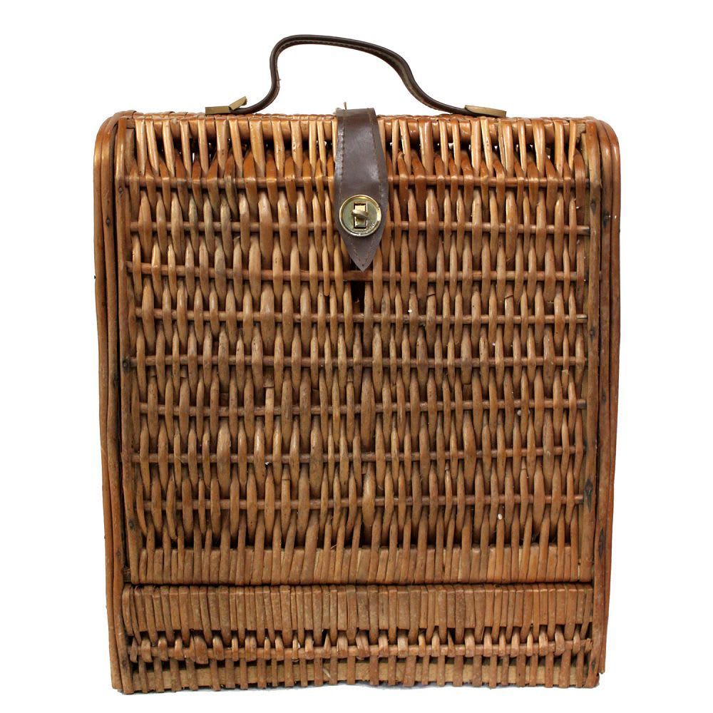 2219 - Wine Bottle Wicker Basket - |8-17|