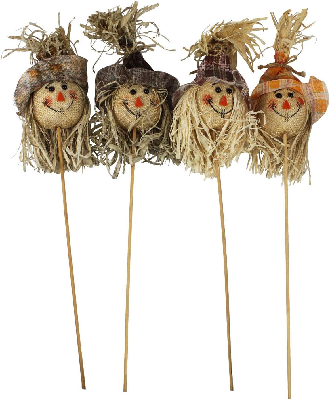 2222 - 15" Asst Scarecrow Picks-Set of Three