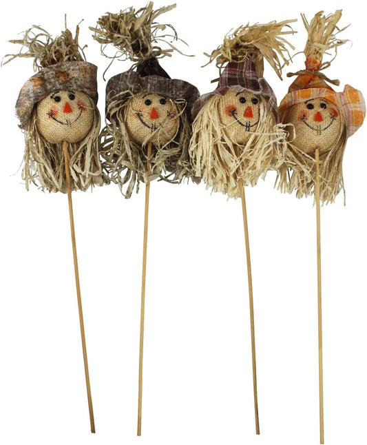 2222 - 15" Asst Scarecrow Picks-Set of Three