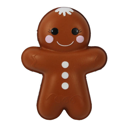 222 - Soft Squishy Gingerbread Man Holiday Toy for Kids and Collectors |Pod 2-65|