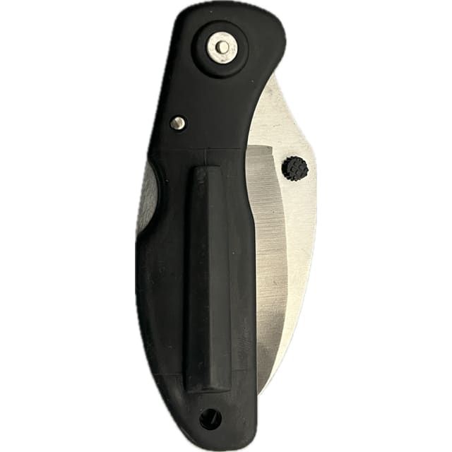 2233 - 2.5" Serrated Scythe Blade Folding Knife (#7002) - |110|