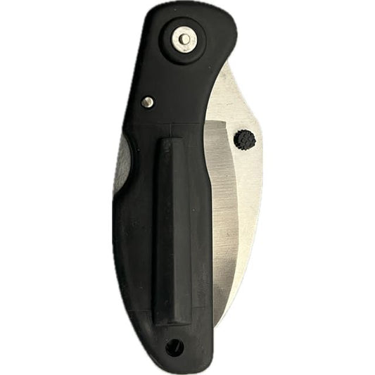 2233 - 2.5" Serrated Scythe Blade Folding Knife (#7002) - |110|