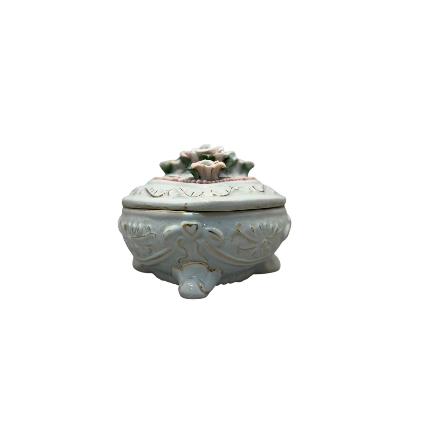 22333 - 6" Porcelain Trinket Box |17-26|