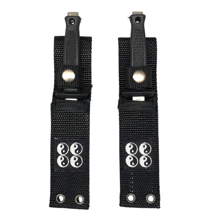 2234 - Set of 2 Yin Yang Designed 7-Inch Boot Knives for Combat and Pocket Carry |81|
