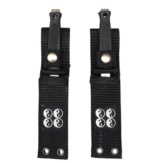 2234 - Set of 2 Yin Yang Designed 7-Inch Boot Knives for Combat and Pocket Carry |81|
