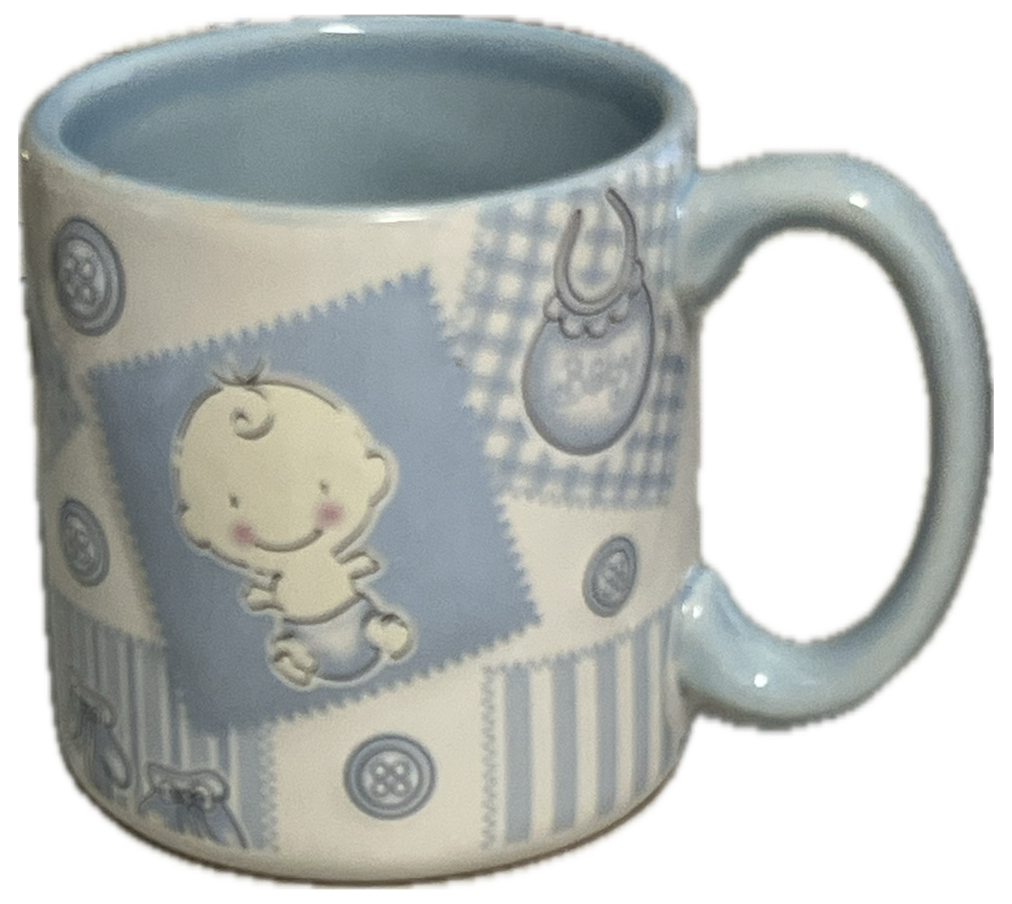 22366 - Fib 3D Burton & Burton Baby Boy Coffee Mug Raised Art |7-20|