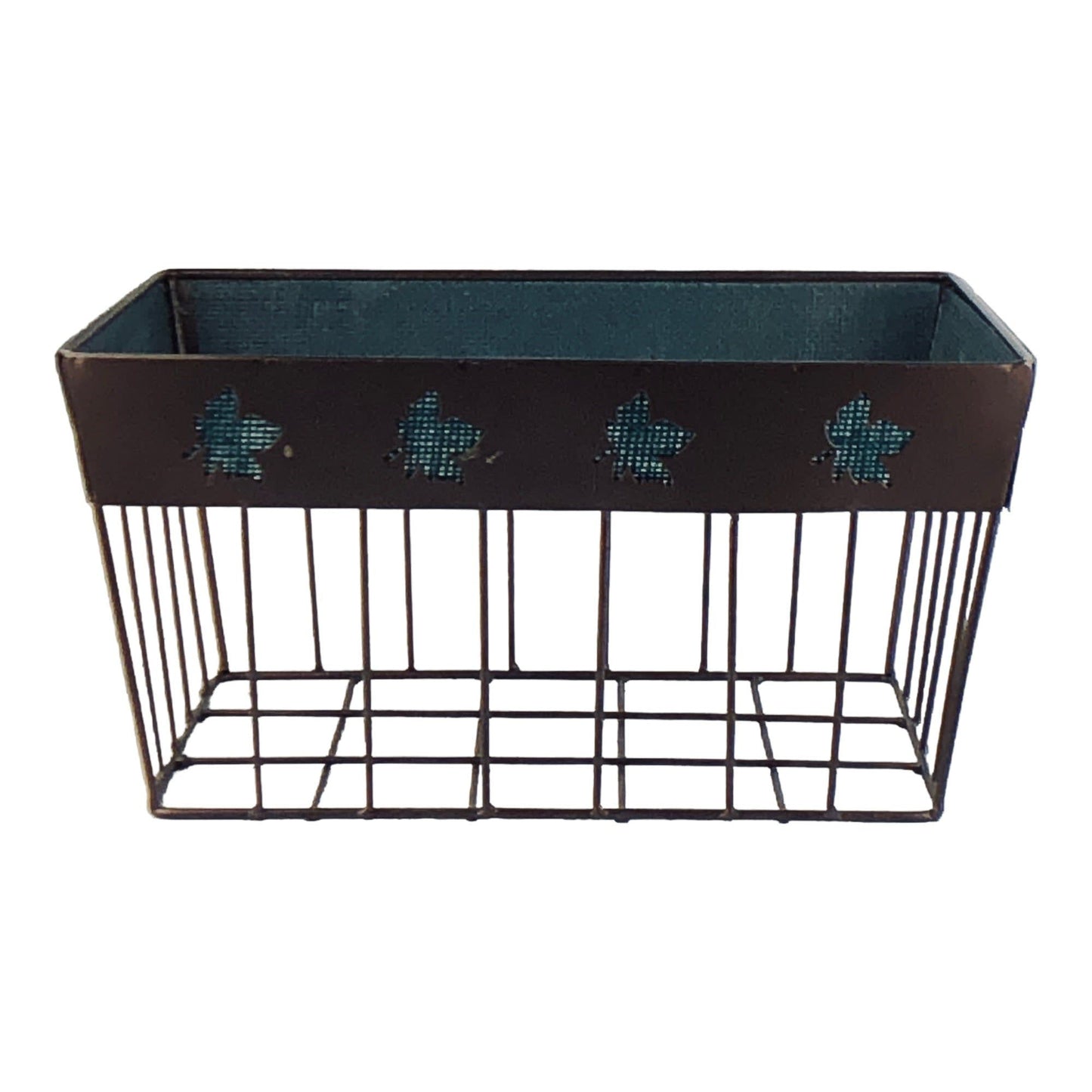 2244 - Fall Brown Wire Basket Asst Color - |H-40|