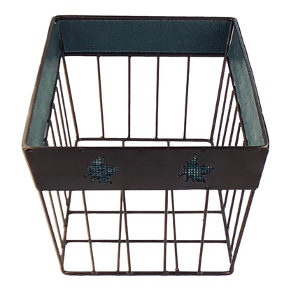2244 - Fall Brown Wire Basket Asst Color - |H-40|
