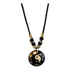 22465 - Stylish Yin Yang Shell Inlay Necklace with Elegant Clear Design and Free Shipping Option |Clear-91|