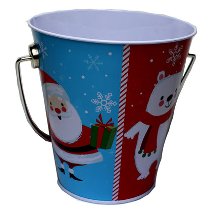 2252 - Christmas Characters 4.5" Metal Bucket |Pod 2-62|
