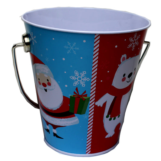 2252 - Christmas Characters 4.5" Metal Bucket |Pod 2-62|