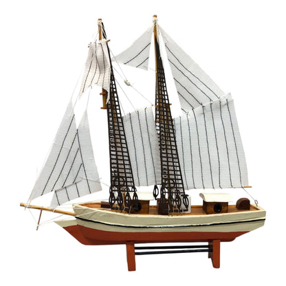 2258 - 11" Brown Sailing Boat |1-13|