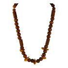 22591 - Amber Beaded Necklace - |Clear-91|