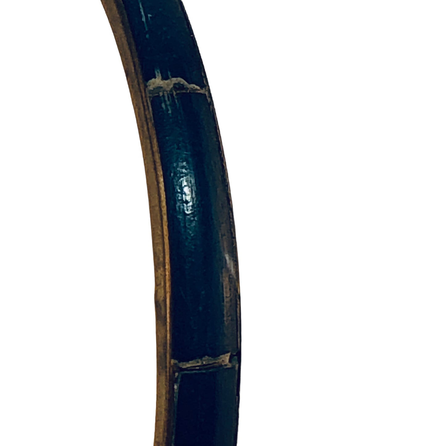 22642 - Blue & Brass Bangle - [Clear-56]