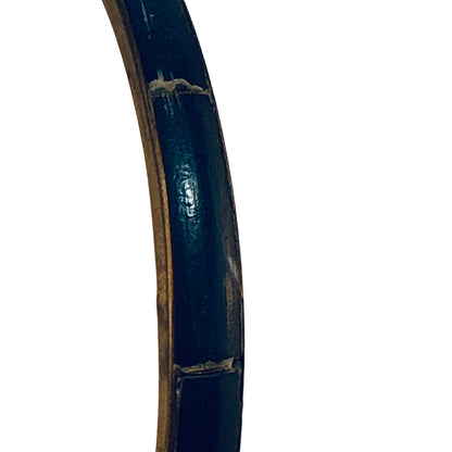 22642 - Blue & Brass Bangle - [Clear-56]