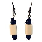 22704 - Charming Black and White Bead Earrings with Clear Design for Elegant Daily Style |107|