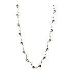 22706 - Mini Cat's Eye and Silver Necklace for Elegant Jewelry Wear |Clear-107|