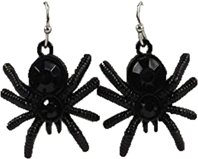 2271 - Spider Earrings with Jewel - |Clear-157|