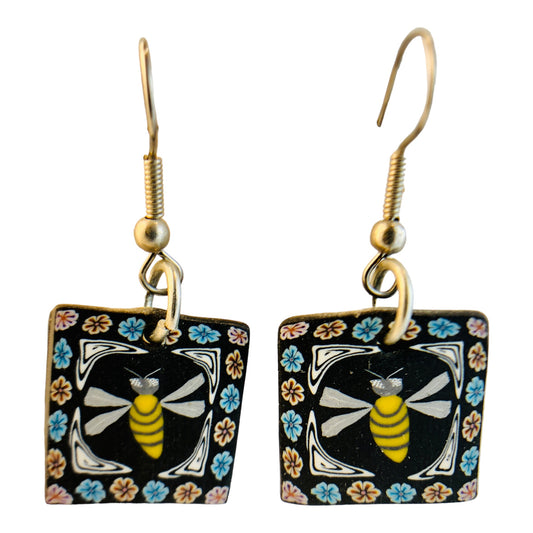 22736 - Petronella Dragonfly Earrings - [Clear-65]