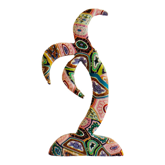 22745 - 2.5" Petronella Daubin Palm Tree Pin - [Clear-65]