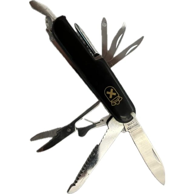 2277 - BUY ONE GET ONE FREE Multi Function Pocket Knife Black (212830-BK) - |110|