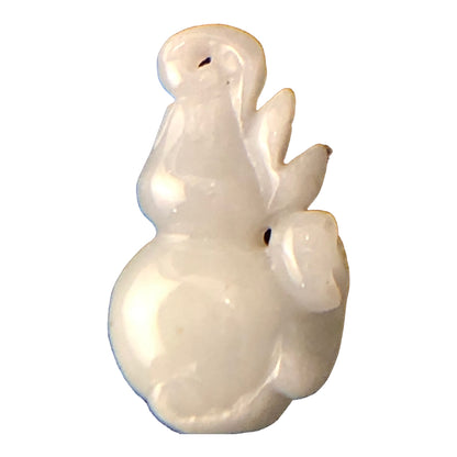 22773 - 1.25" Stone Carved Gourd Pendant - [Clear-65]