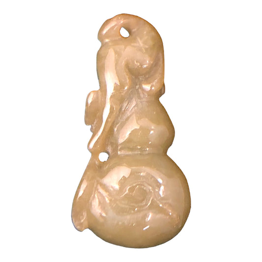 22777 - Monkey w/Gourd Stone Pendant - [Clear-65]