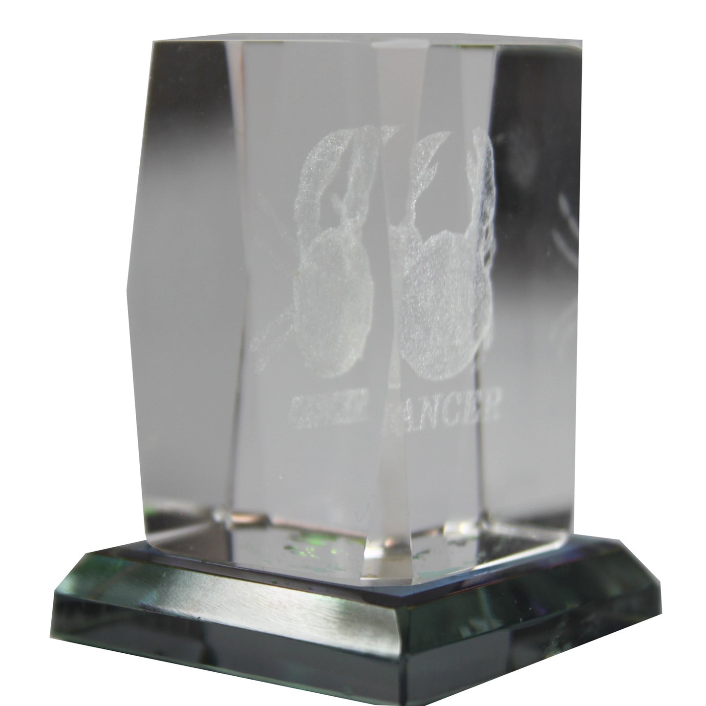 2303 - 2.5" Pedestal Crystal - Cancer - |H-49|