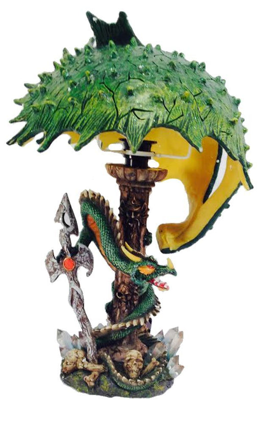230 - 2 Pc Lamp Dragon Polyresin - [Pod 3-66]