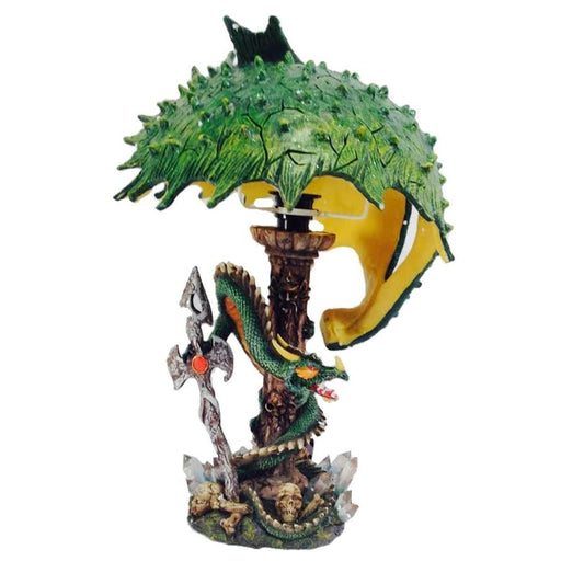 230 - 2 Pc Lamp Dragon Polyresin - |Pod 3-66|