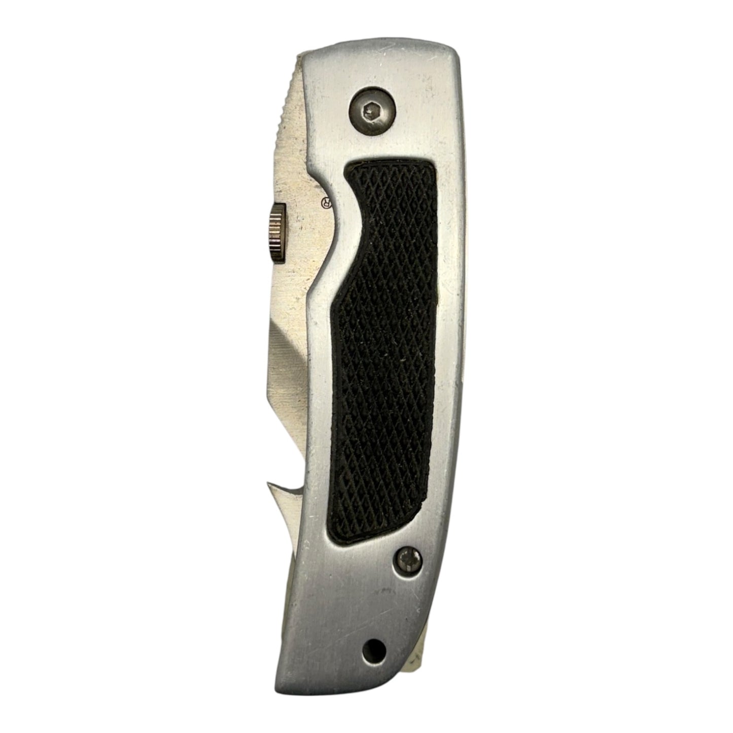 23115 -  Chrome Serrated Folding Knife with Secure Pocket Clip – 4" Closed, 7.5" Overall Length|85|