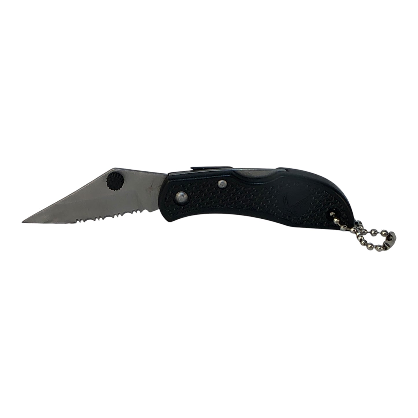 23149 - Set of two 4.25" Pocket Knife Keychain Black 2.5" Closed |81|