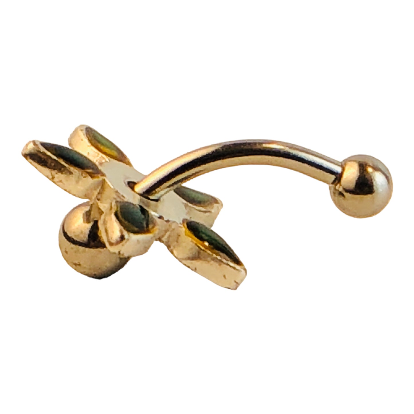 23204 - Alien Flower Belly Ring [Clear-107]