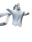 2326 - White Light Up Ghost Necklace for Spooky Halloween Decor and Events |Clear-160|