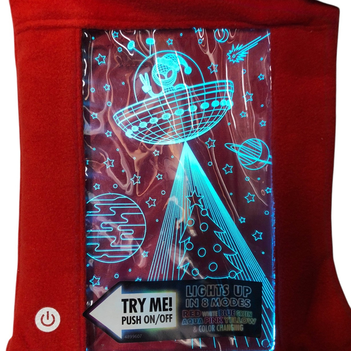 23263 - Light Up Colored Christmas Stocking-Space Ship |Pod 2-50|