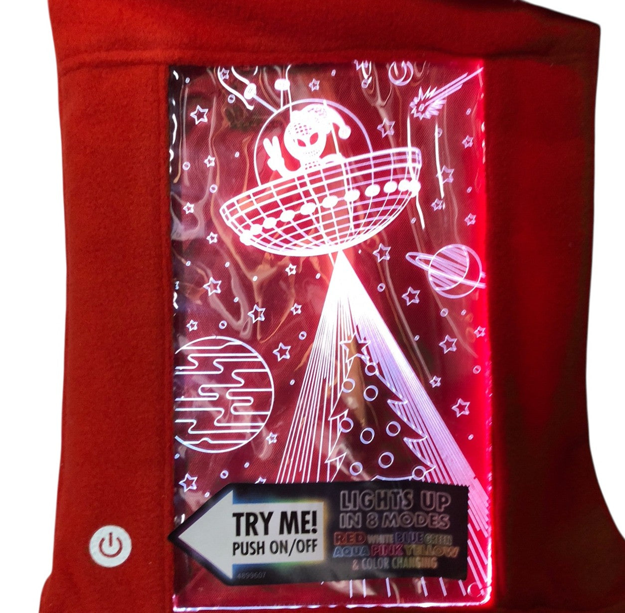 23263 - Light Up Colored Christmas Stocking-Space Ship |Pod 2-50|